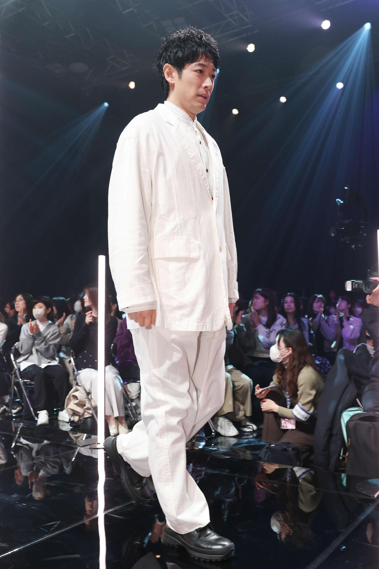 「FUJI DRAMA COLORS 2026 SPRING」に登壇するディーン・フジオカ（撮影・宮地輝）