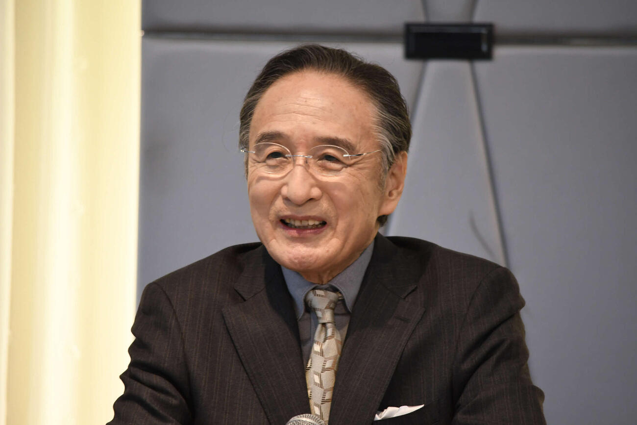大阪松竹座への思いを語った片岡仁左衛門（撮影・阪口孝志）