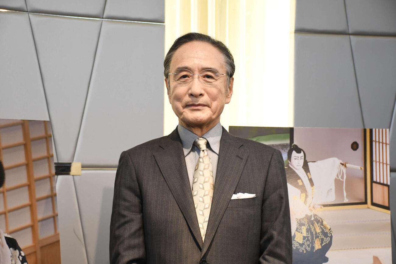 大阪松竹座への思いを語った片岡仁左衛門（撮影・阪口孝志）