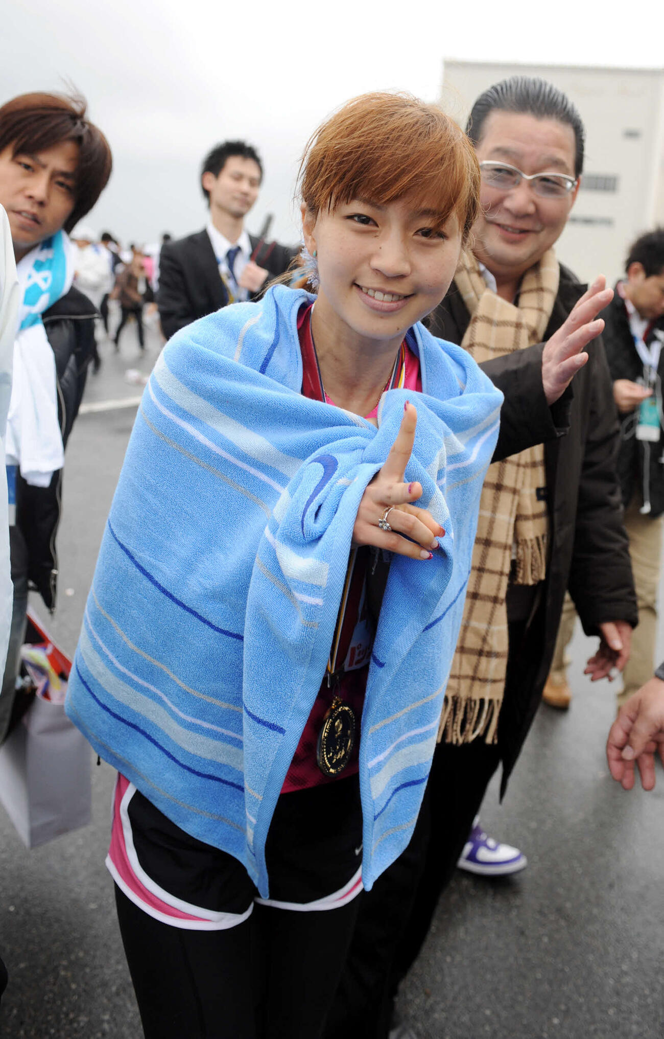 東京マラソン2009を完走した安田美沙子