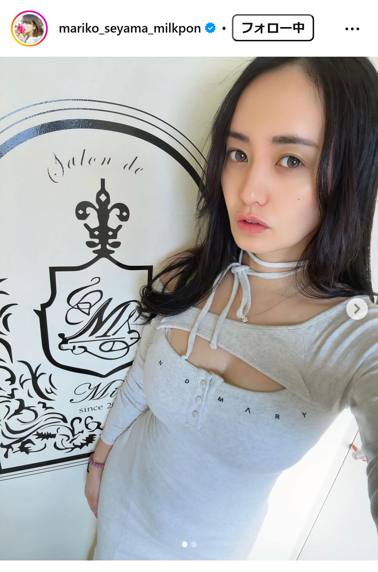 脊山麻理子のインスタグラムから