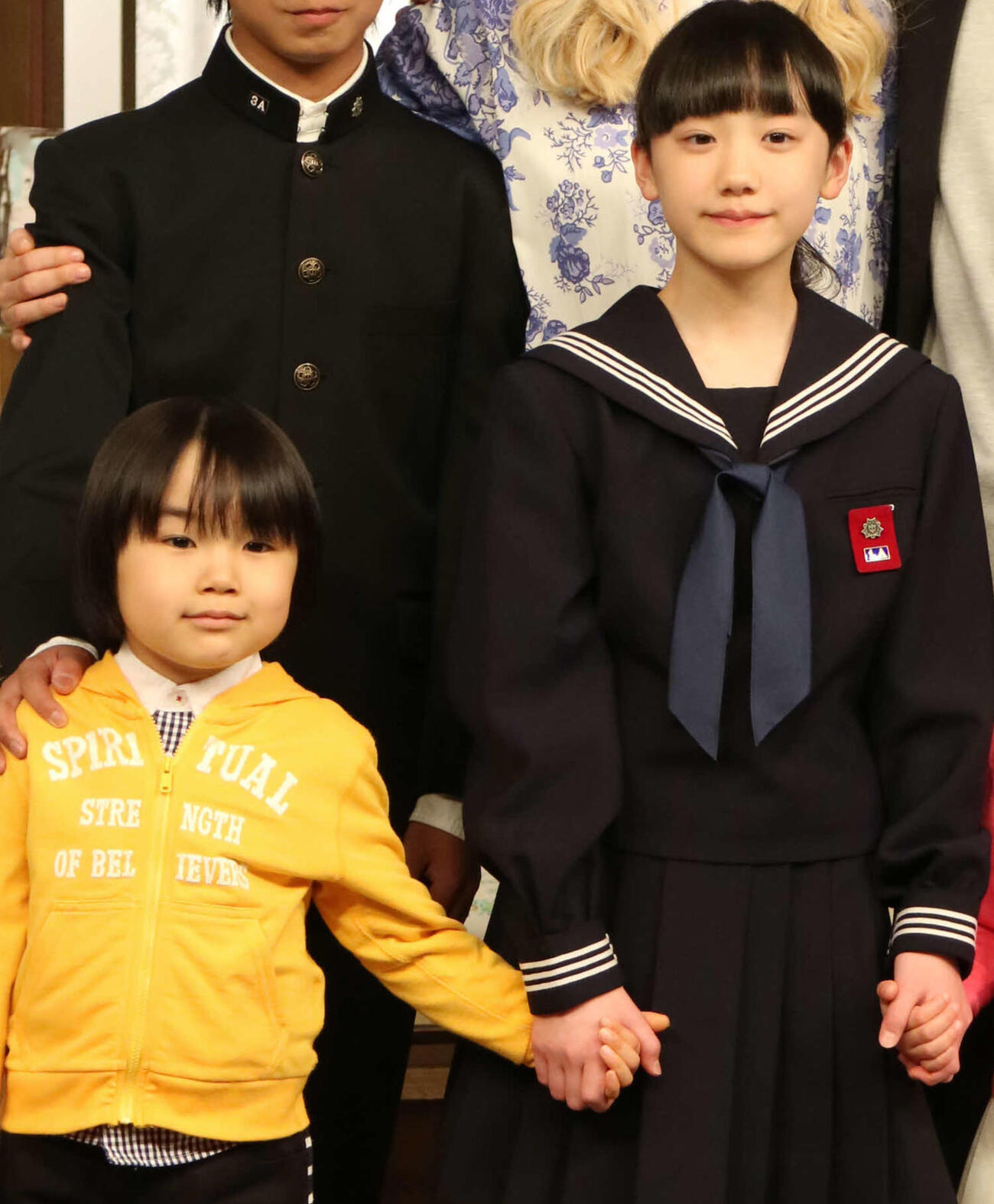 左から寺田心、芦田愛菜（2016年4月撮影）