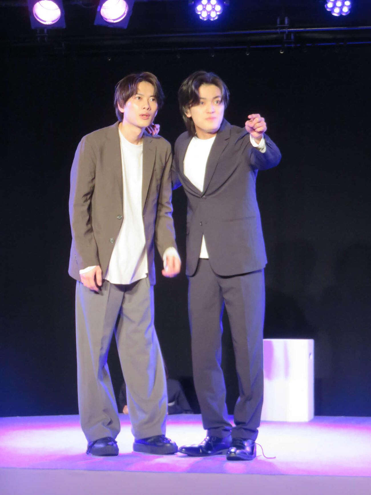 宮地樹（左）と中村碧十