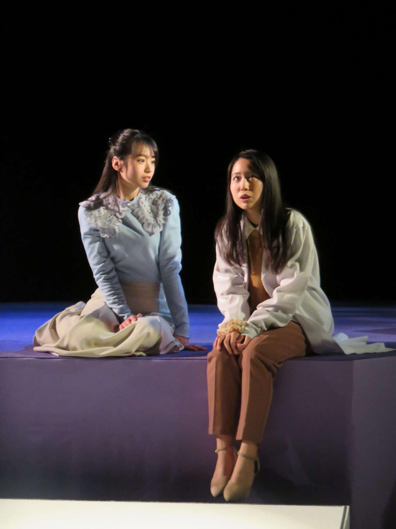田中音江（左）と吉川真世