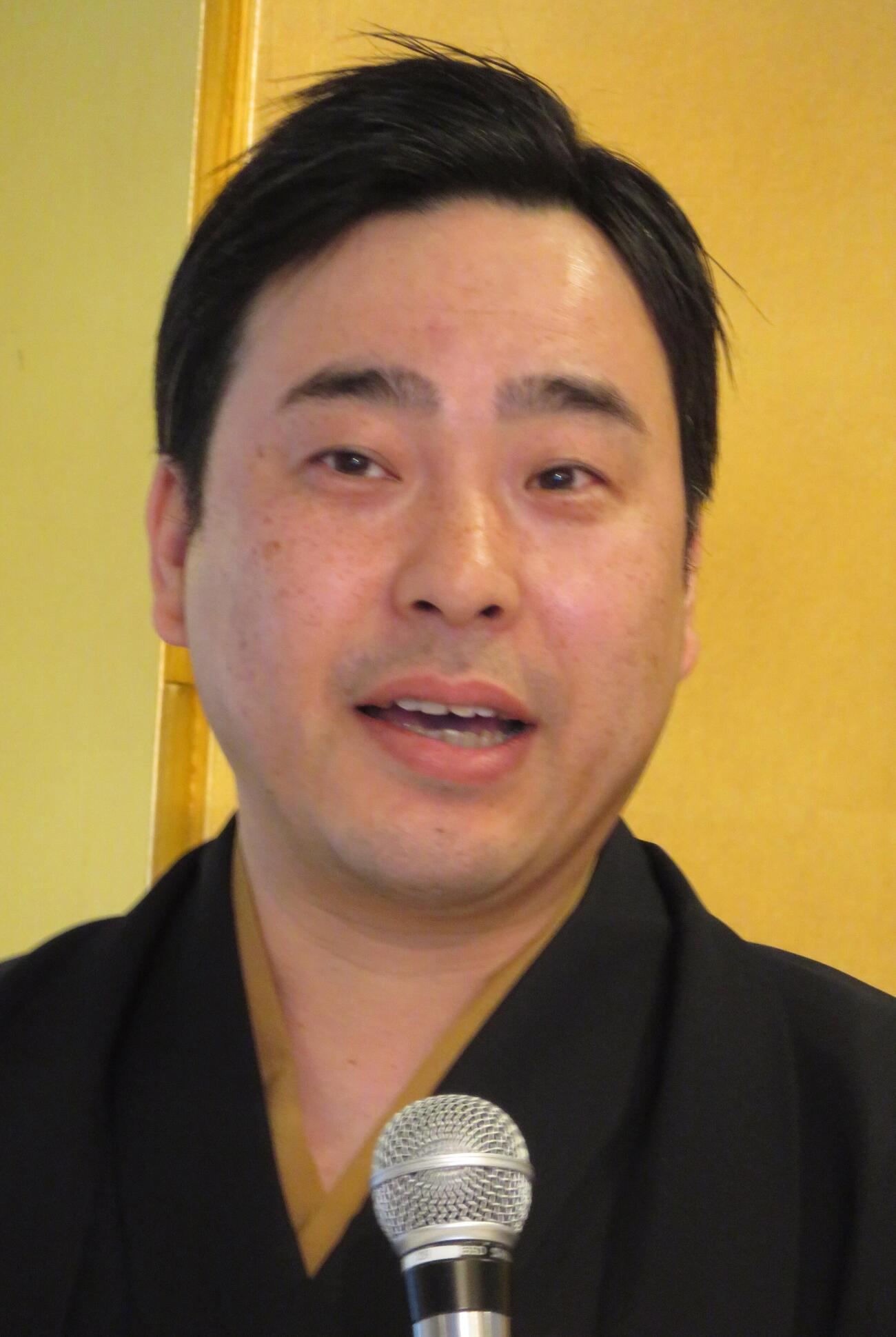 真打ちに昇進した春風亭昇吾