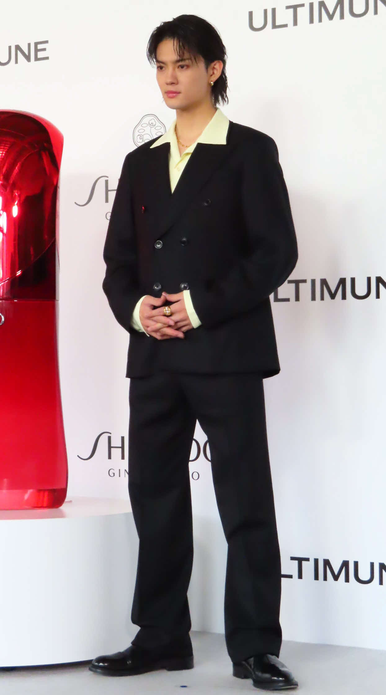 資生堂「ULTIMUNE」ポップアップイベントに登壇した佐野勇斗