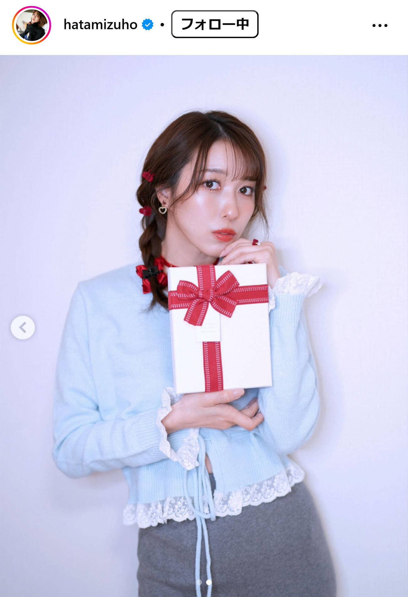 秦瑞穂のインスタグラムから