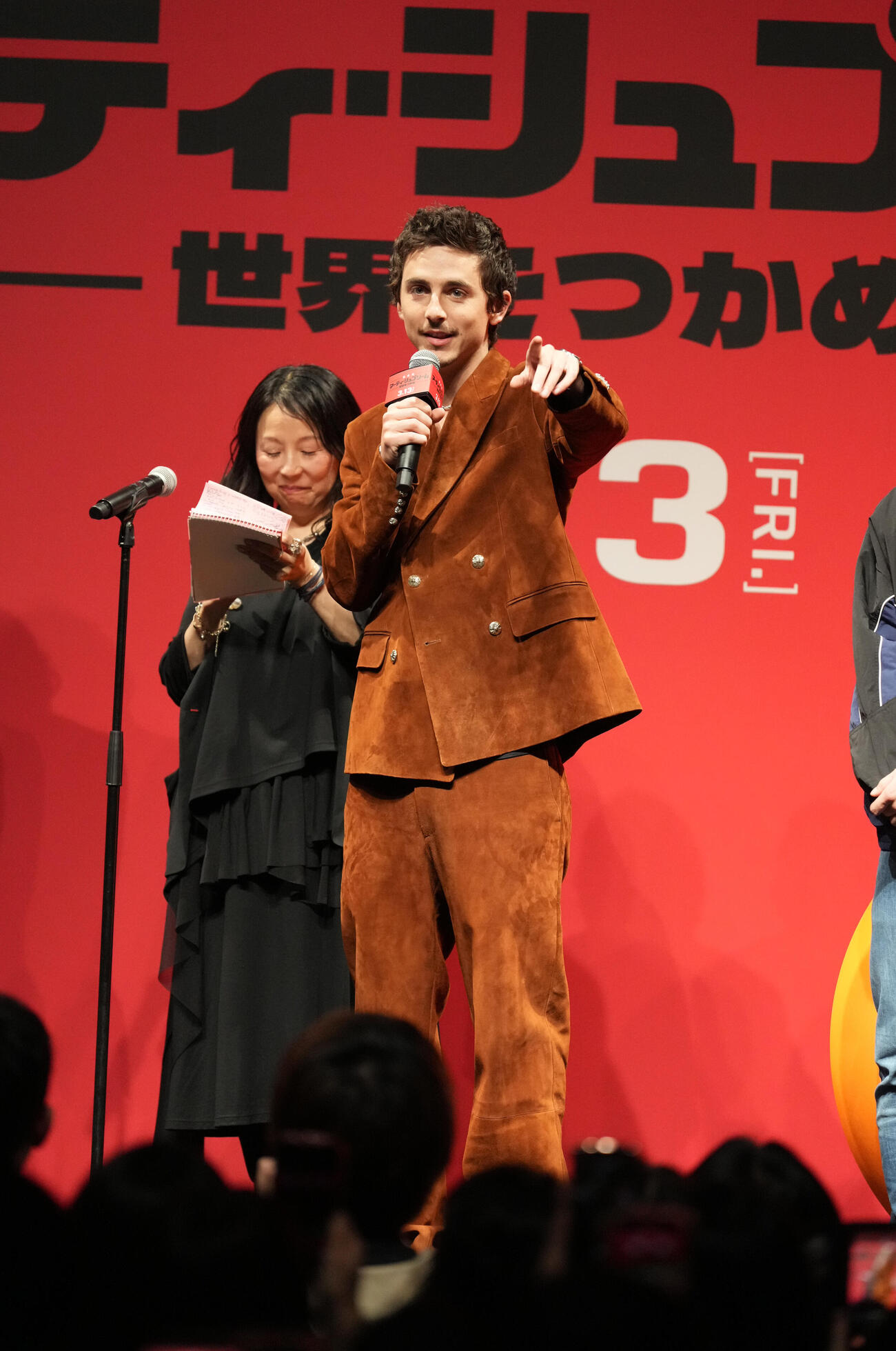 映画「マーティ・シュプリーム　世界をつかめ」ジャパンプレミアイベントに臨むティモシー・シャラメ（撮影・小沢裕）