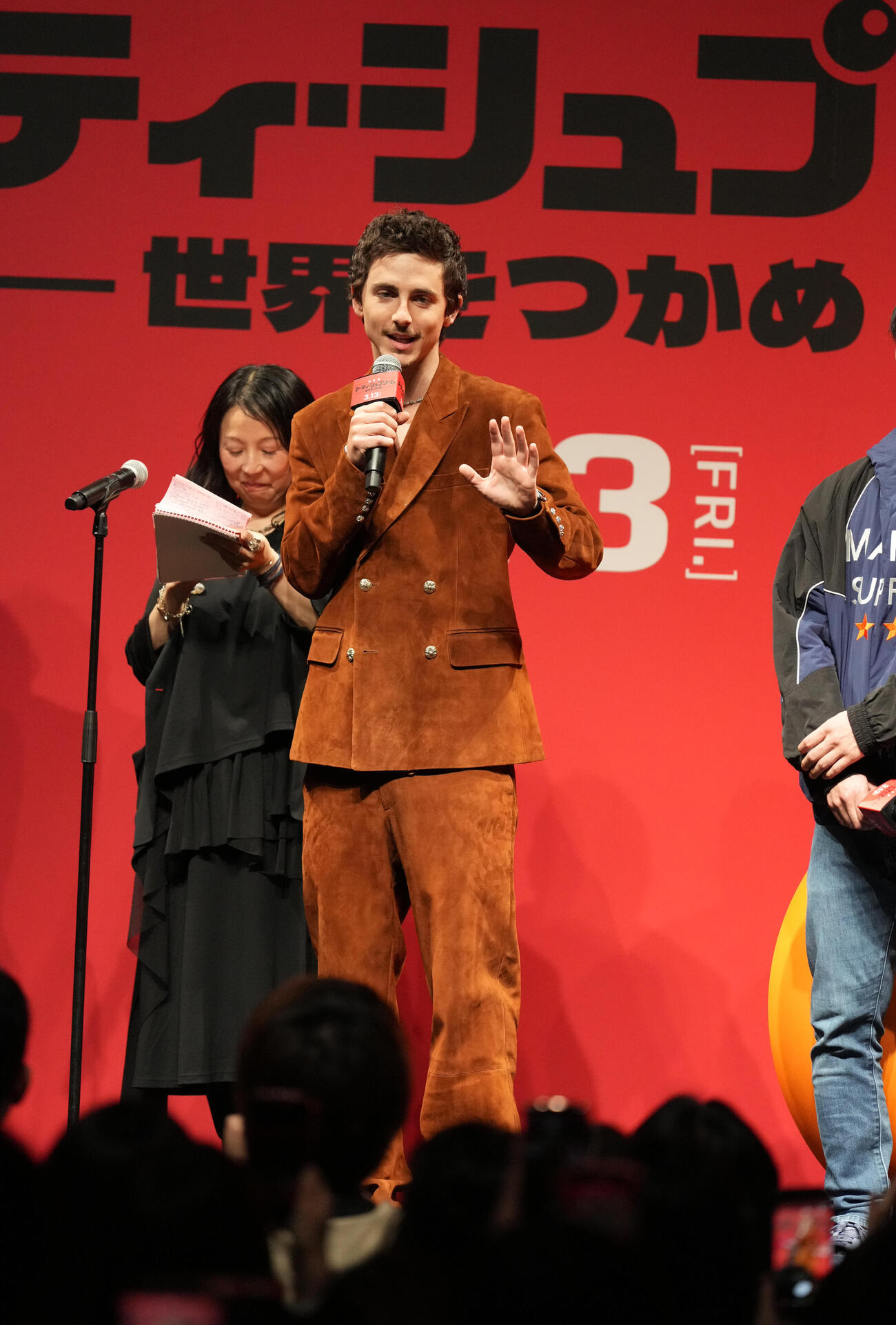 映画「マーティ・シュプリーム　世界をつかめ」ジャパンプレミアイベントに臨むティモシー・シャラメ（撮影・小沢裕）