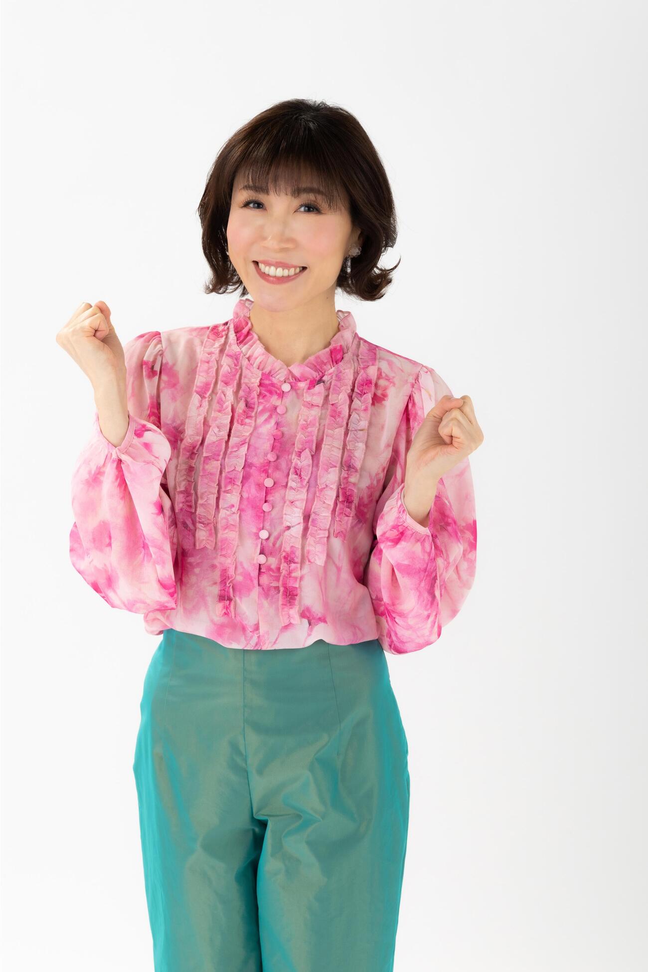 テレ玉「情報番組マチコミ」で4月3日から水曜の新パーソナリティーを務める水森かおり（C）テレ玉