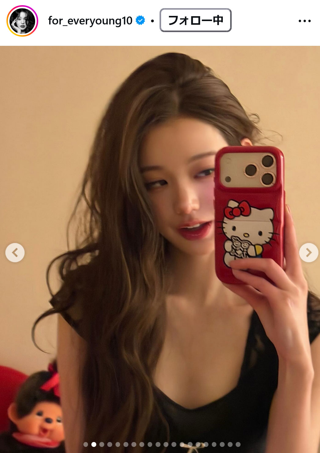 IVE・WONYOUNGのインスタグラムから