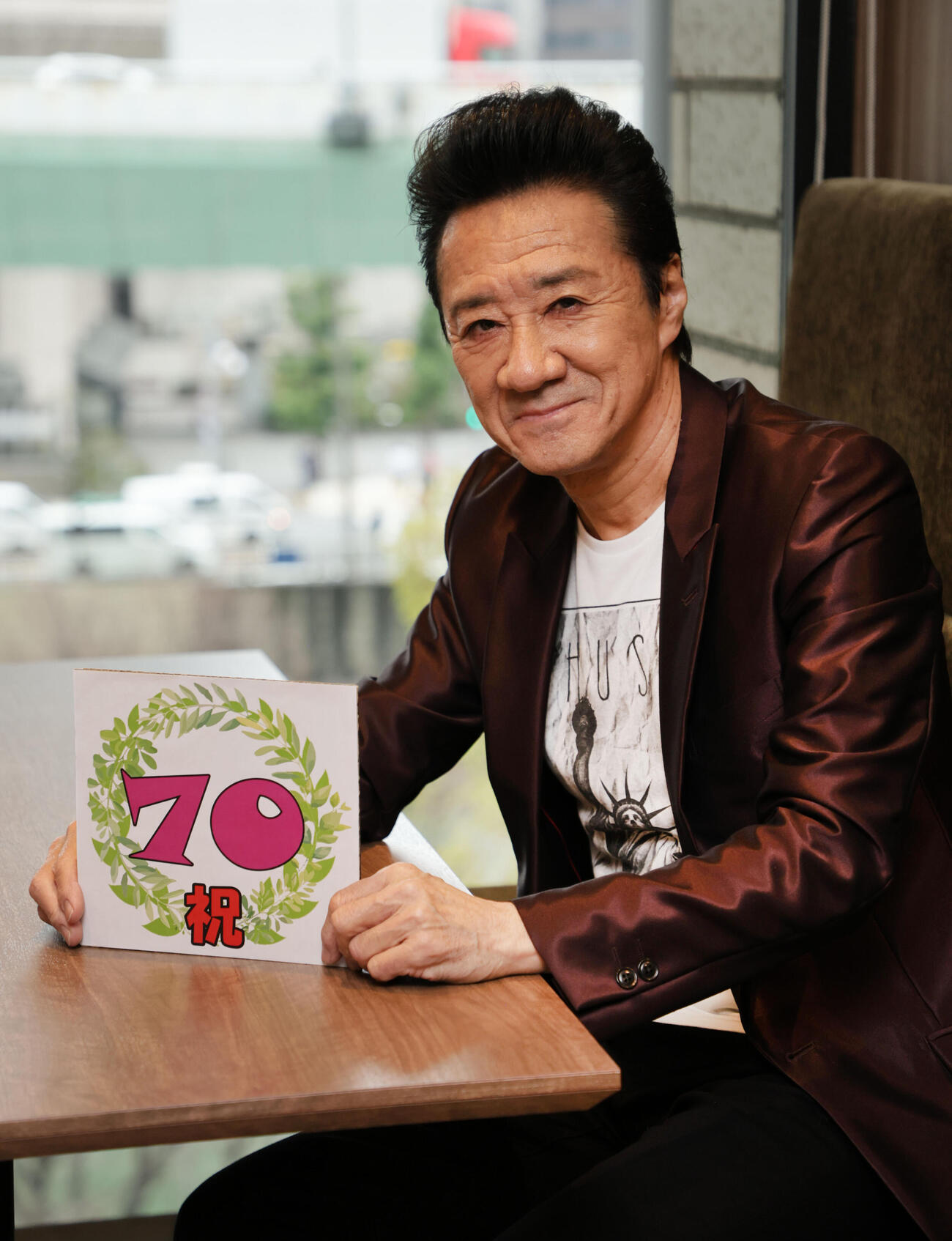 1月1日に70歳の古希を迎えた大友康平（撮影・宮崎幸一）