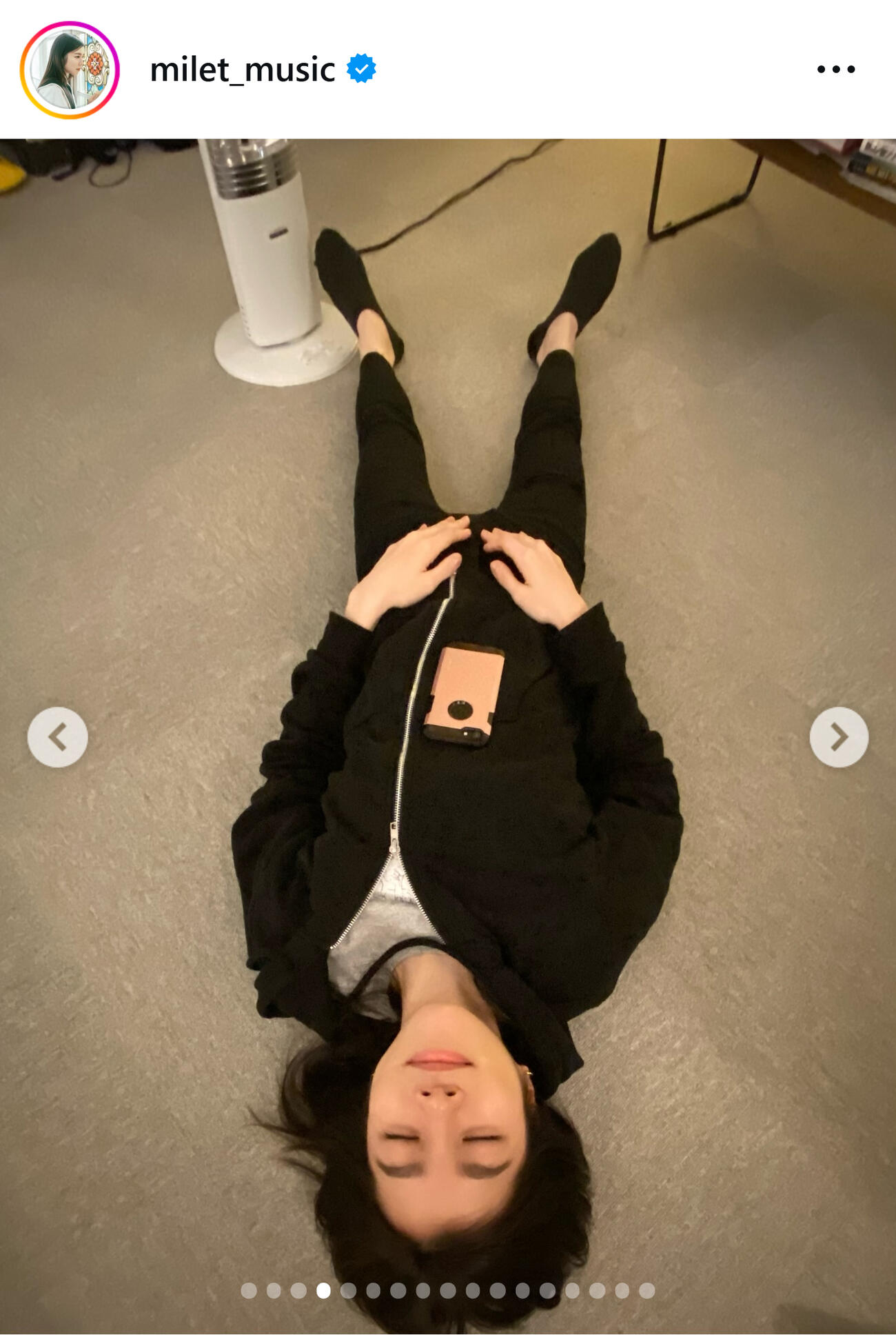miletのインスタグラムから