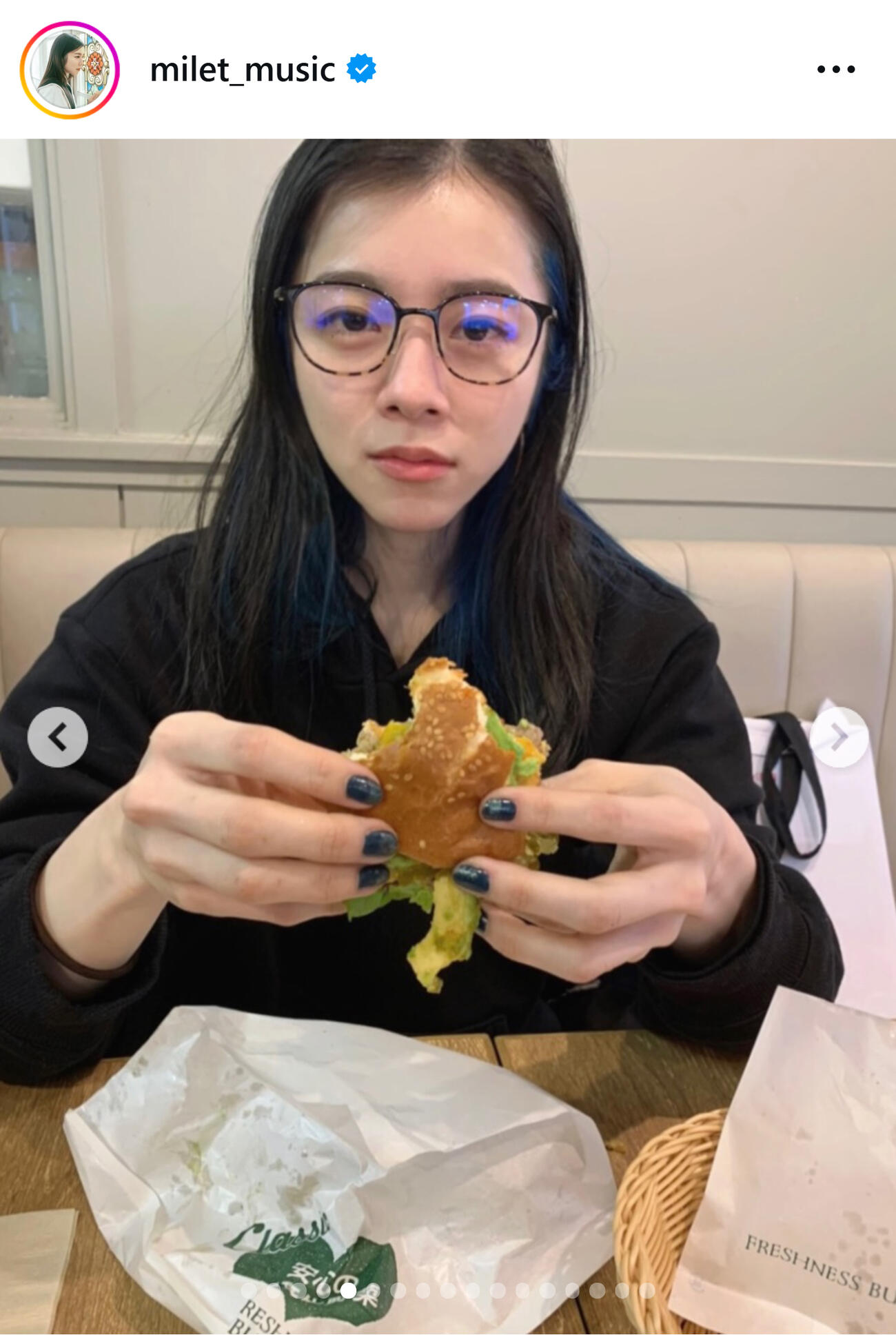 miletのインスタグラムから