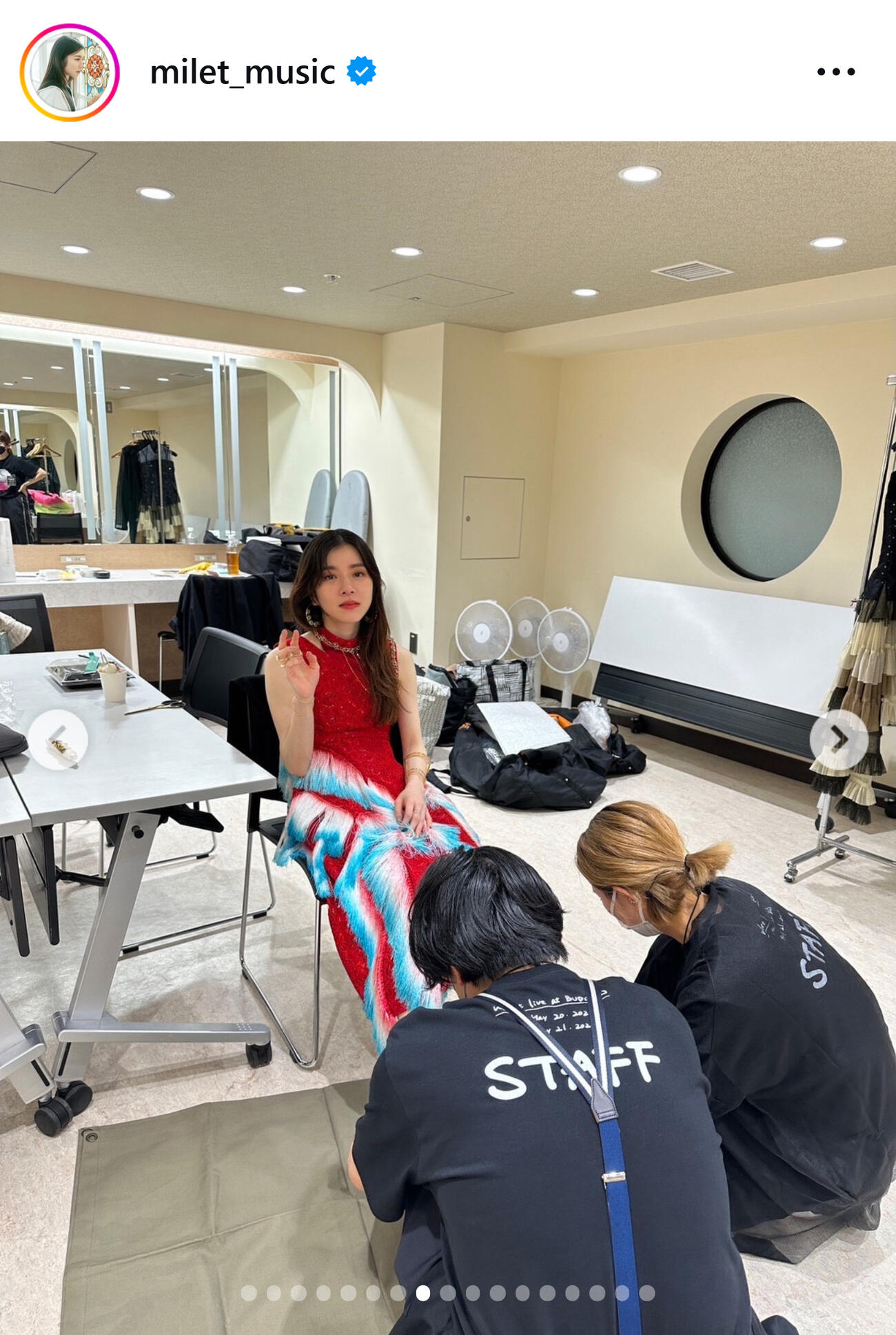 miletのインスタグラムから