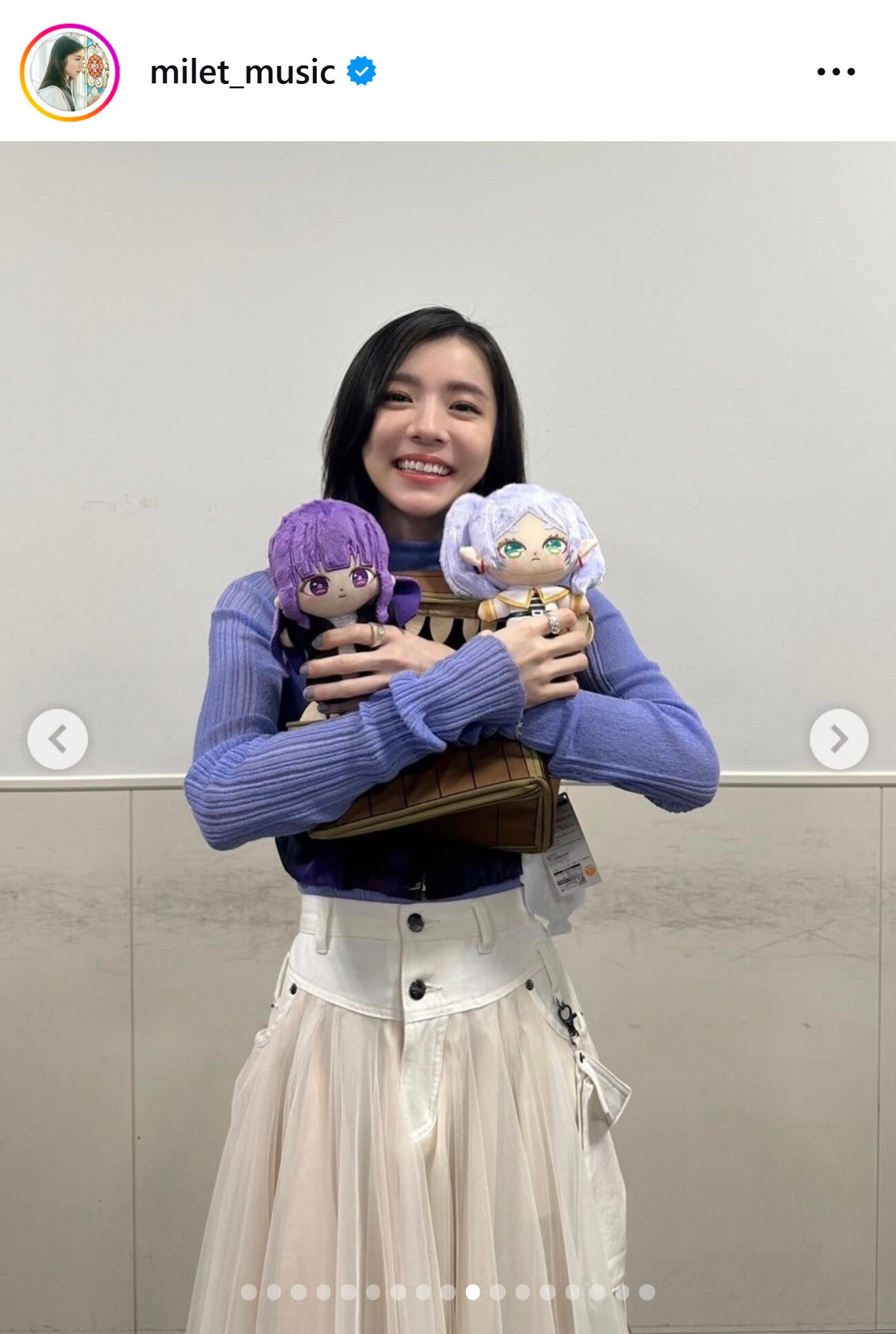 miletのインスタグラムから