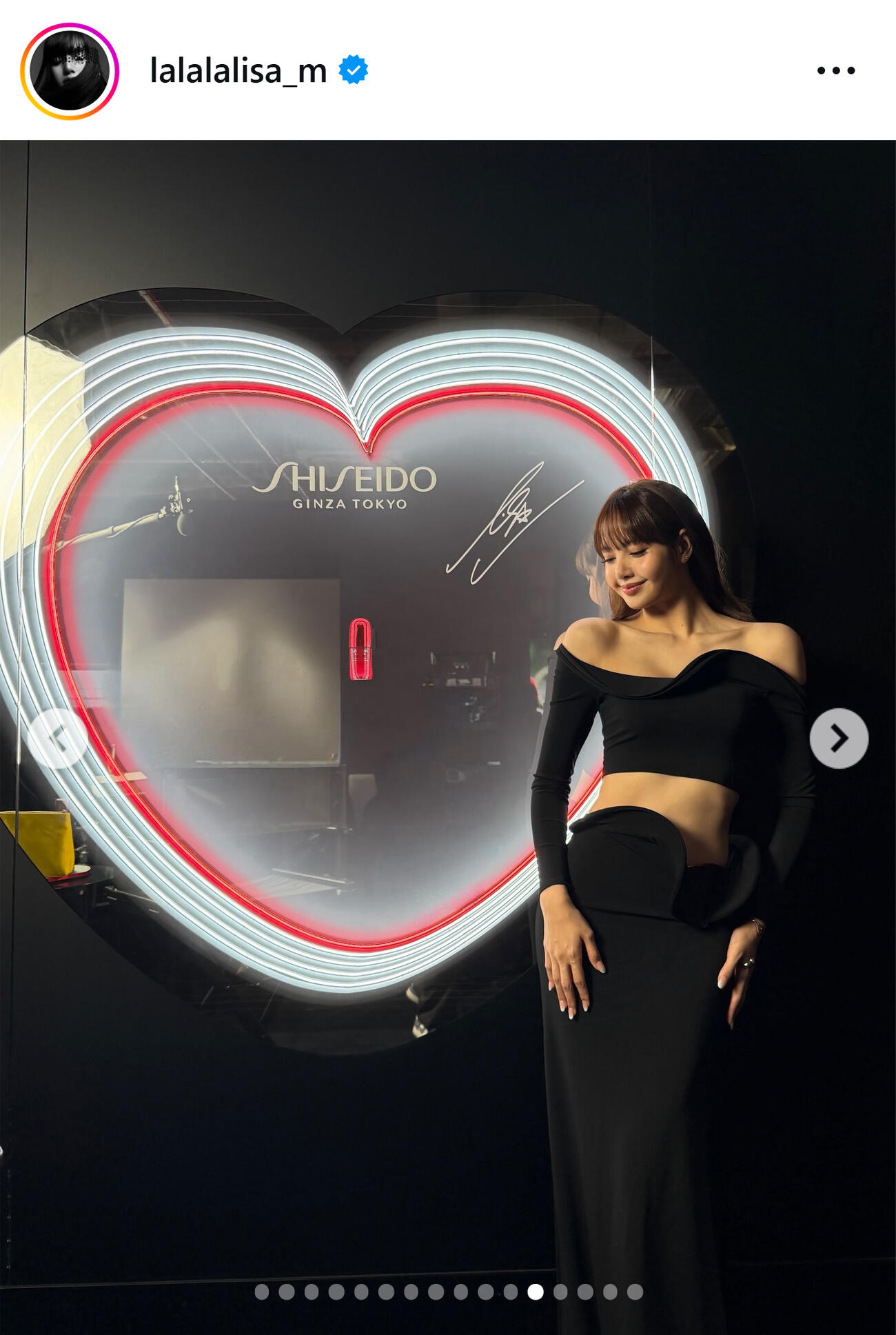 BLACKPINK・LISAのインスタグラムから