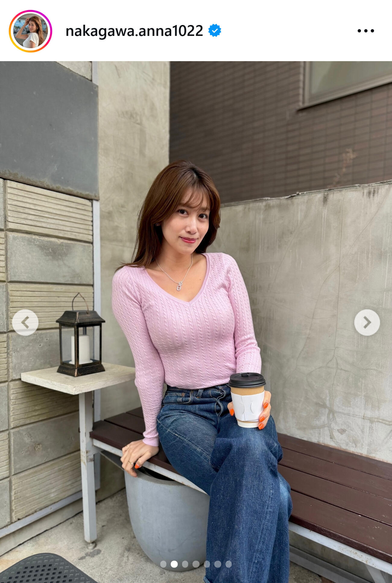 中川安奈のインスタグラムから