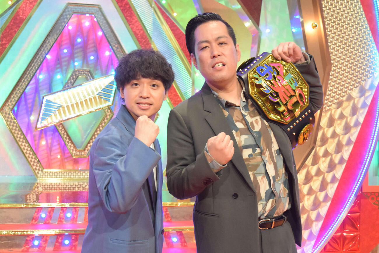 エバース佐々木隆史（左）と町田和樹（2025年６月撮影）