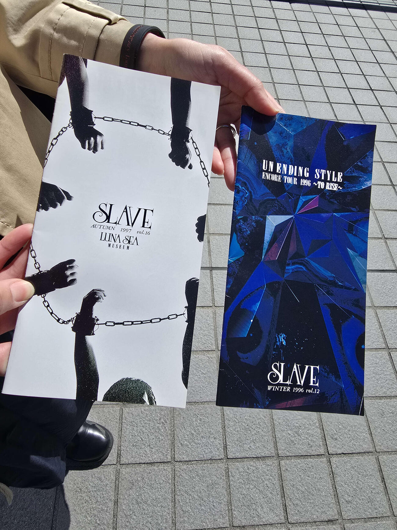 ファンが持参した約30年前のLUNA SEAファンクラブ会報