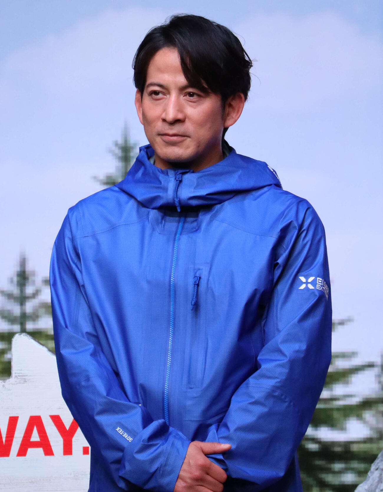 「マムート　DO IT ANYWAY．キャンペーン開催記念イベント」に出席した岡田准一