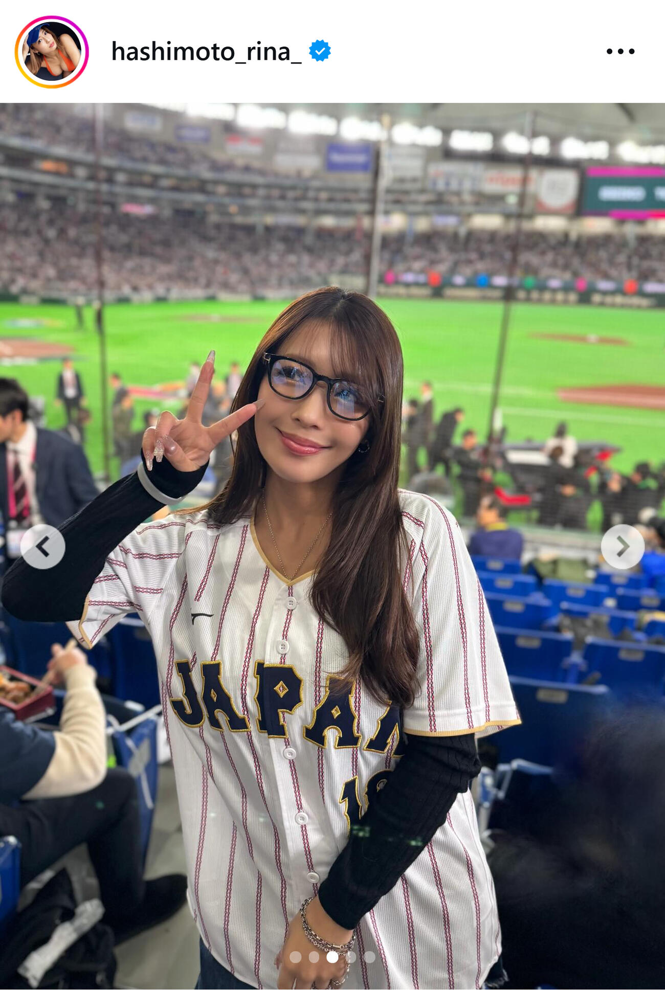 橋本梨菜のインスタグラムから