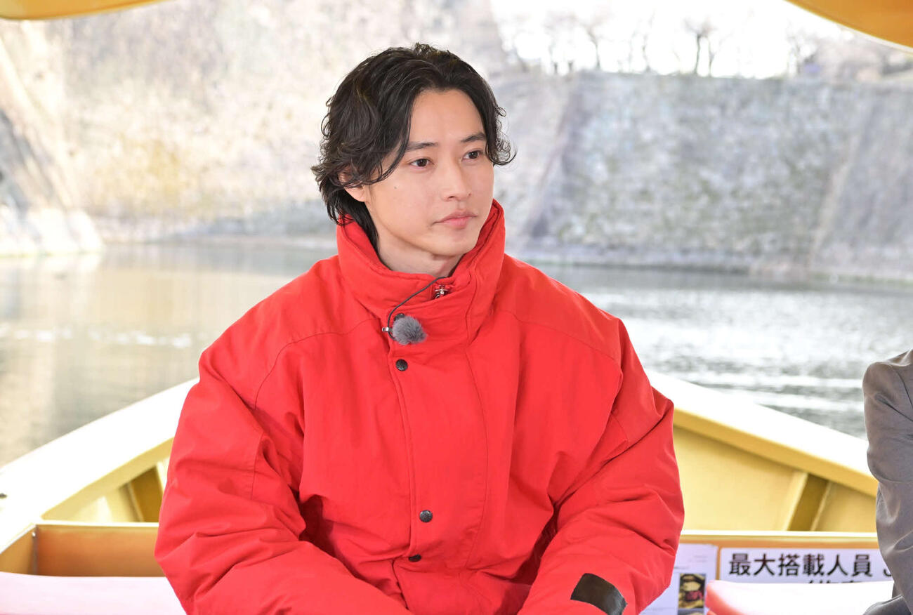 「ゴールデンカムイ　網走監獄襲撃編」のPRで、大阪城御座船」に乗船した山﨑賢人