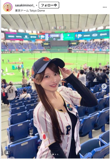 佐々木美乃里のインスタグラムから