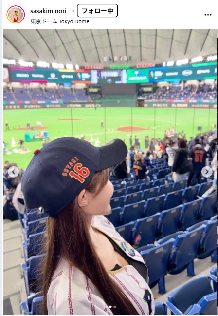 佐々木美乃里のインスタグラムから