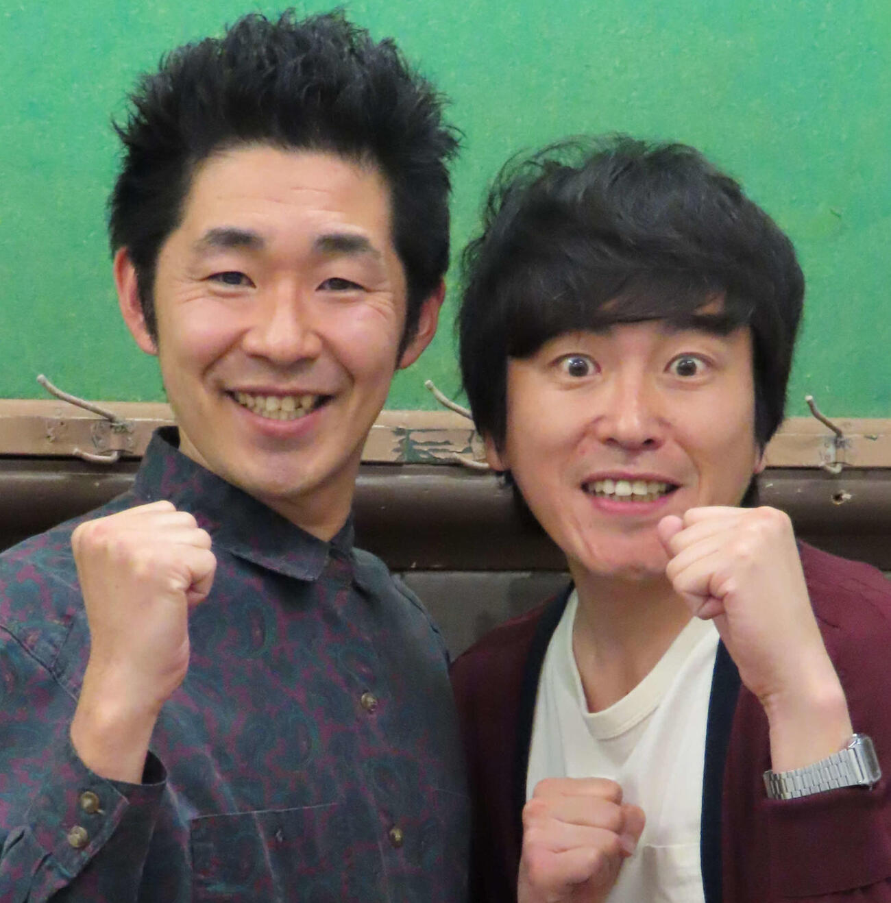 しずるのKAZMA（左）と純（2024年3月撮影）
