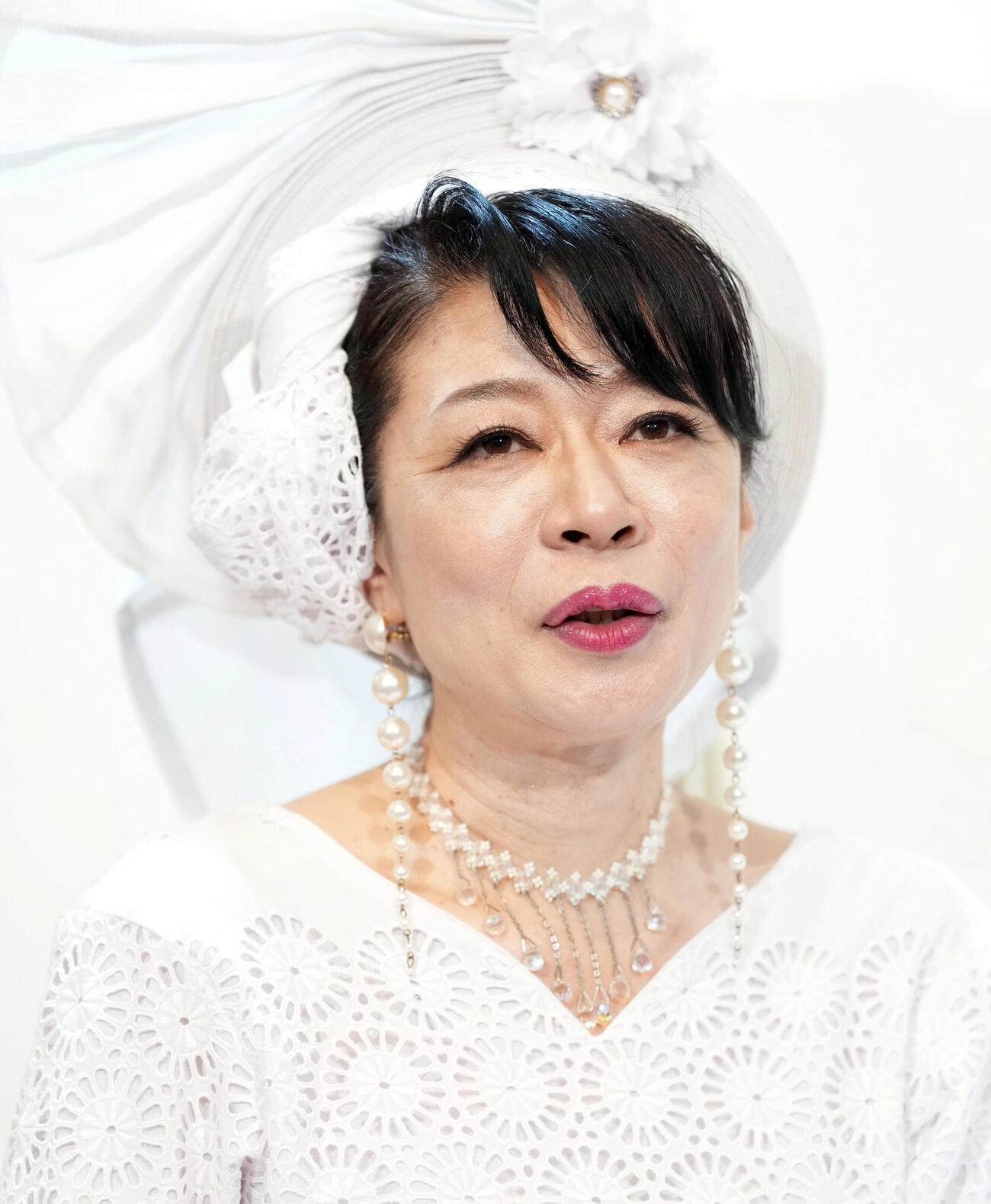 オスマン・サンコンの妻で歌手の北山みつき（撮影・たえ見朱実）