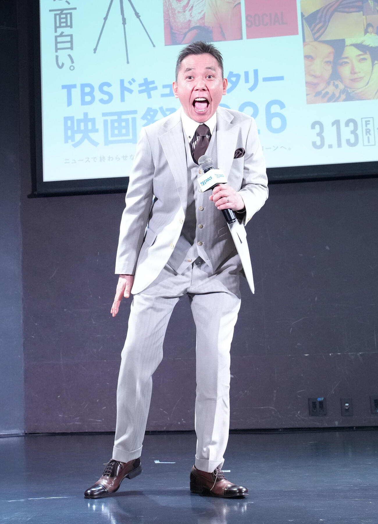 イベントに登場した太田光（撮影・足立雅史）