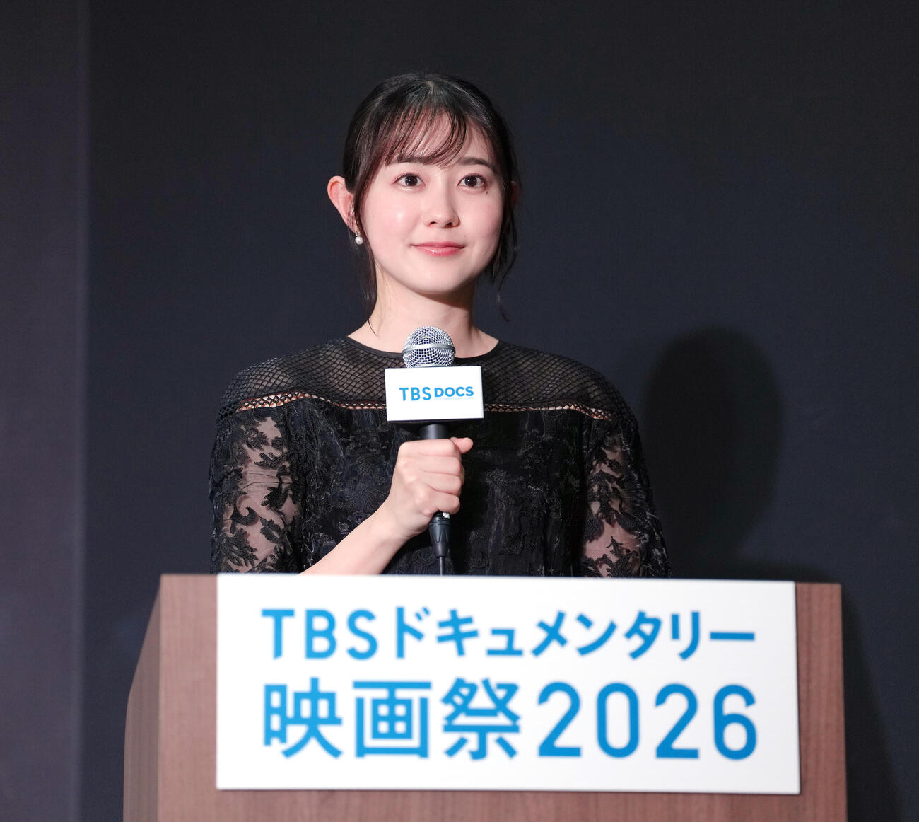 イベントでMCを務めたTBSの若林有子アナウンサー（撮影・足立雅史）