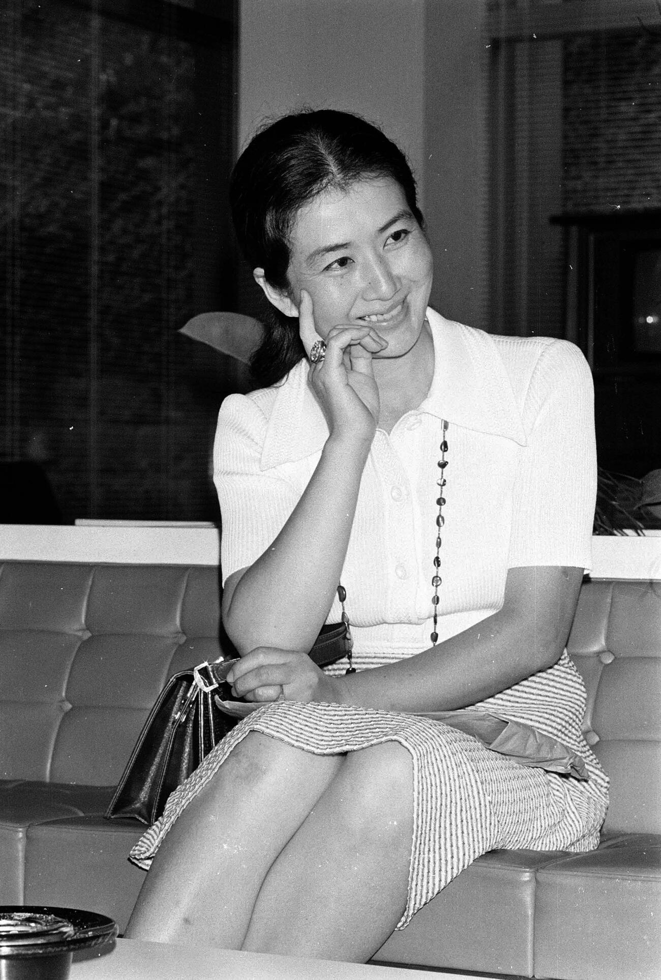 悠木圭子さん（1975年9月撮影）