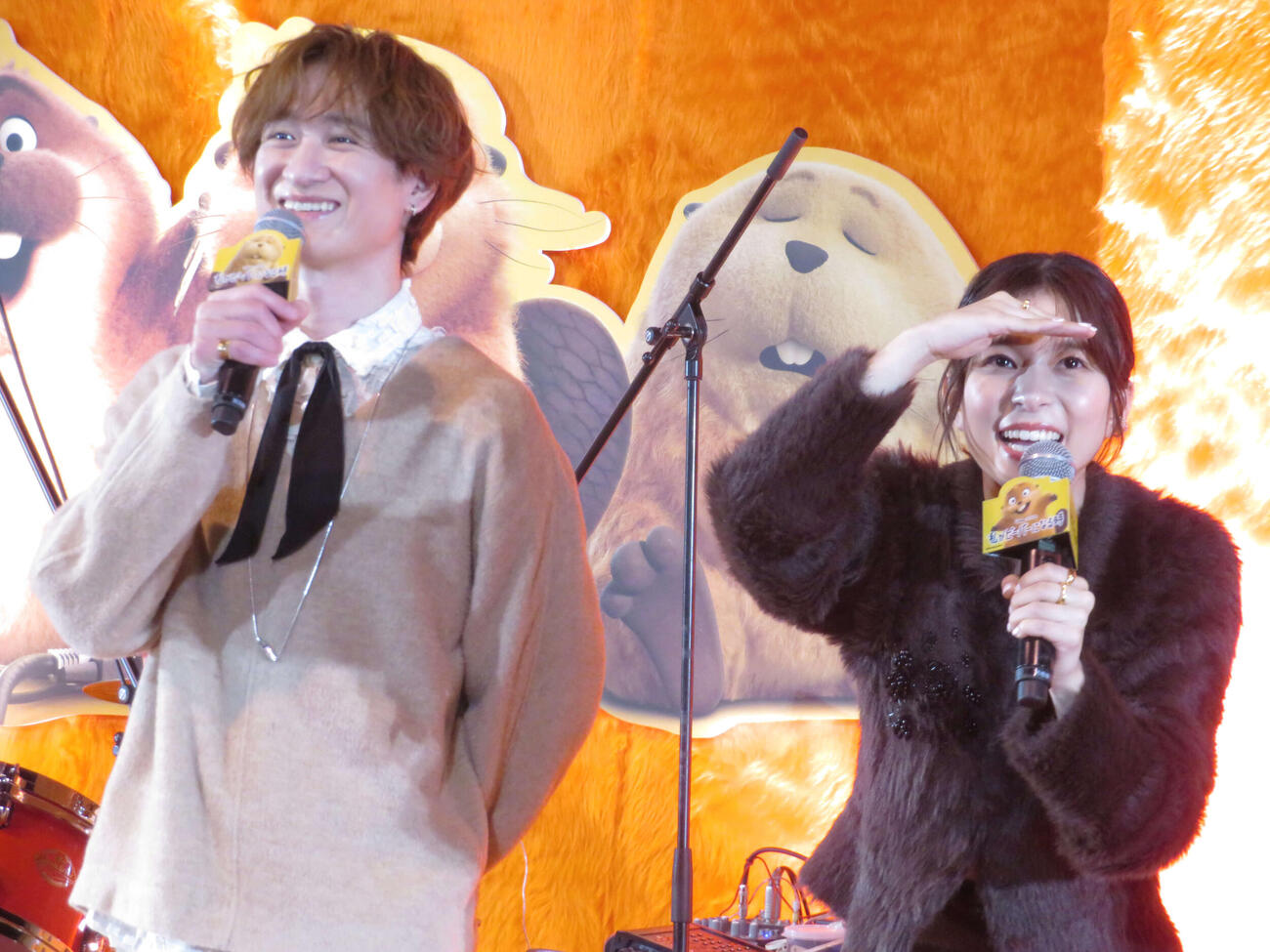映画「私がビーバーになる時」公開直前イベントに登壇したKis－My－Ft2宮田俊哉と芳根京子