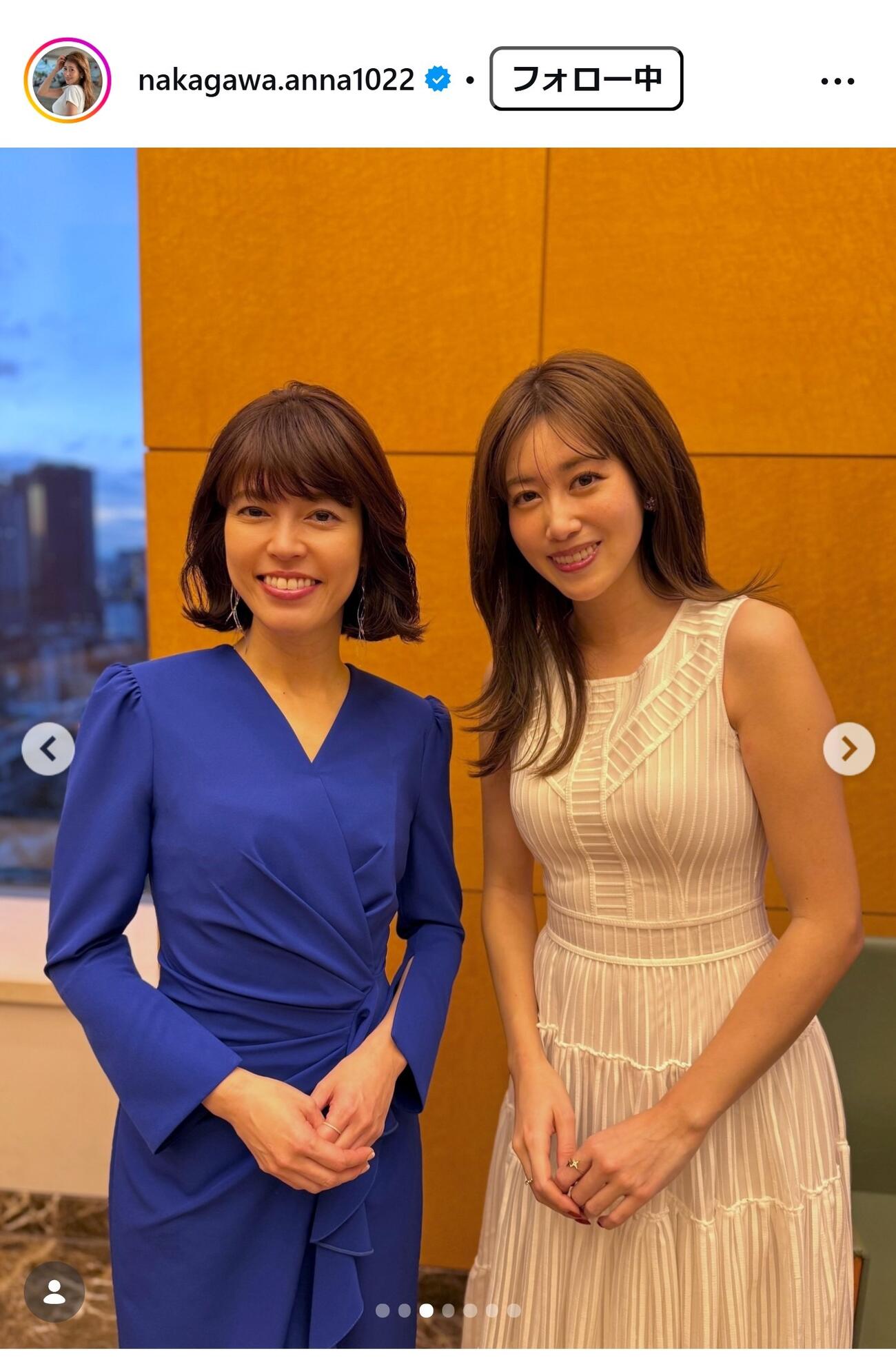中川安奈のインスタグラムから