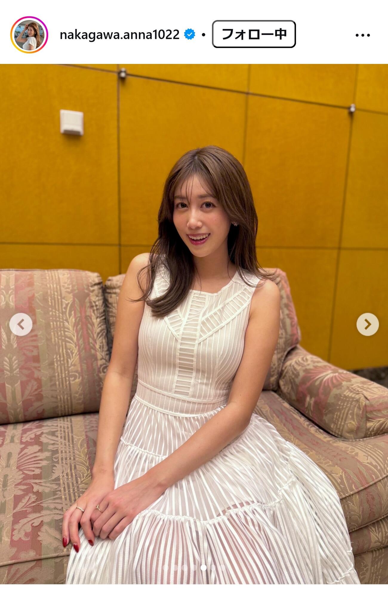中川安奈のインスタグラムから