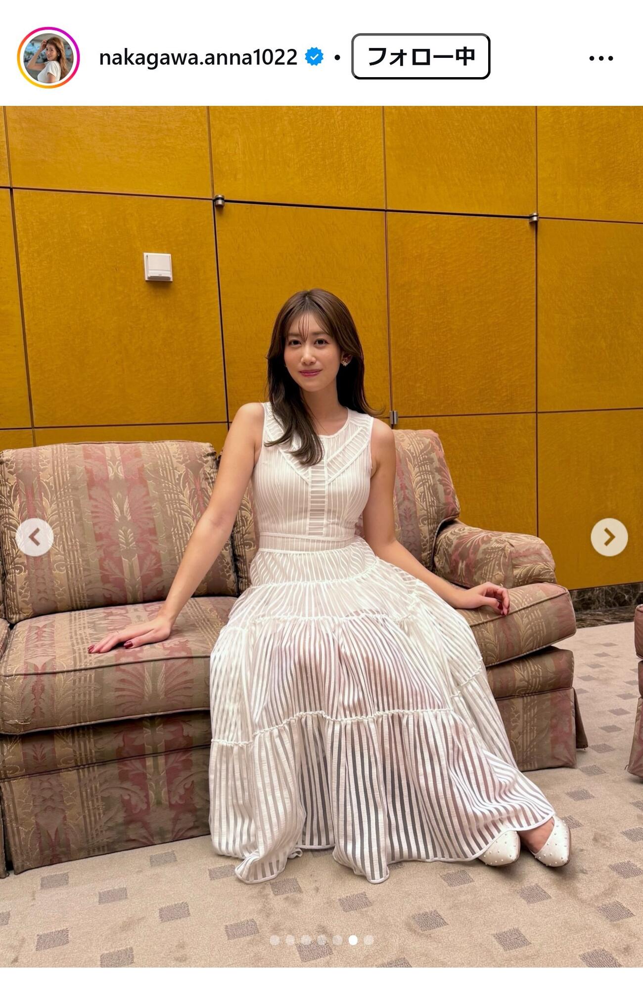 中川安奈のインスタグラムから