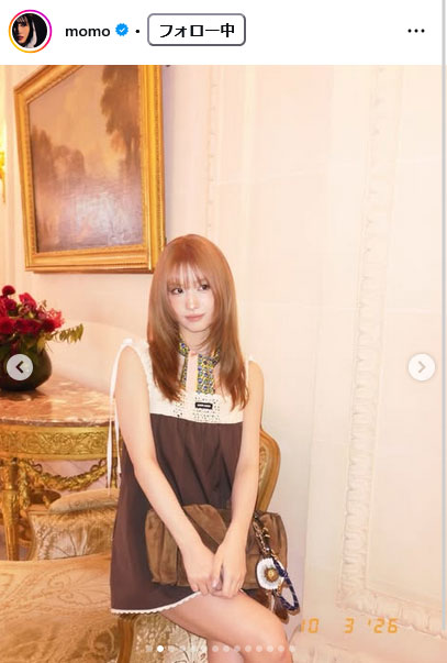 TWICEモモのインスタグラムから