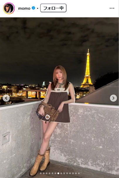 TWICEモモのインスタグラムから