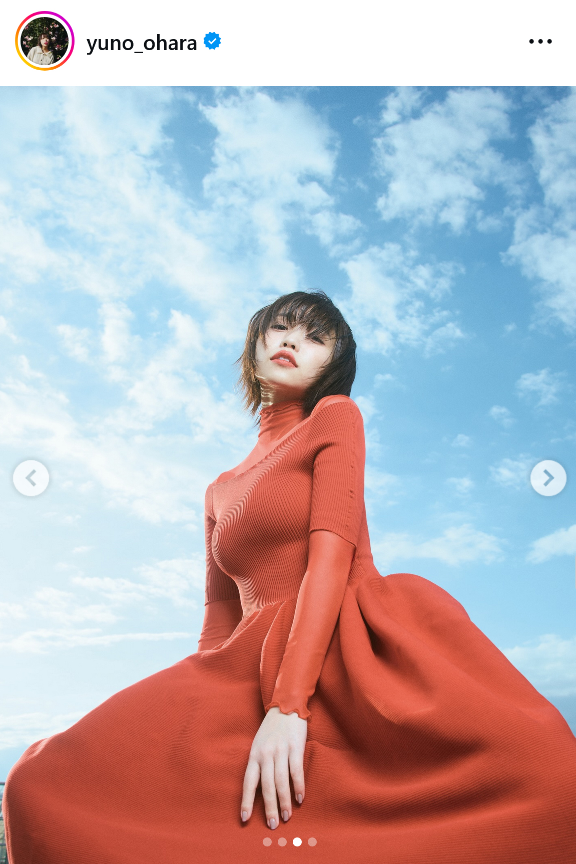 大原優乃のインスタグラムから