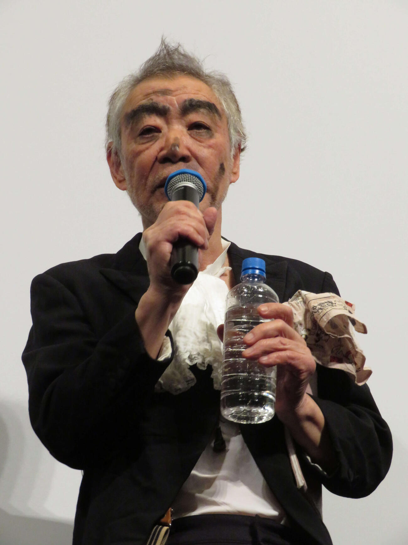 ドキュメンタリー映画「今は昔、栄養映画館の旅」初日舞台あいさつに登壇した柄本明（撮影・村上幸将）