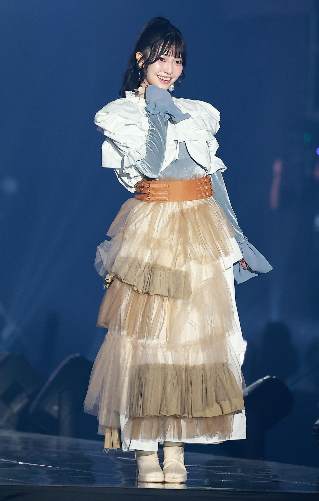 「CREATEs presents IDOL RUNWAY COLLECTION 2026 Supported by TGC」に登場した≒JOYの山田杏佳（撮影・野上伸悟）