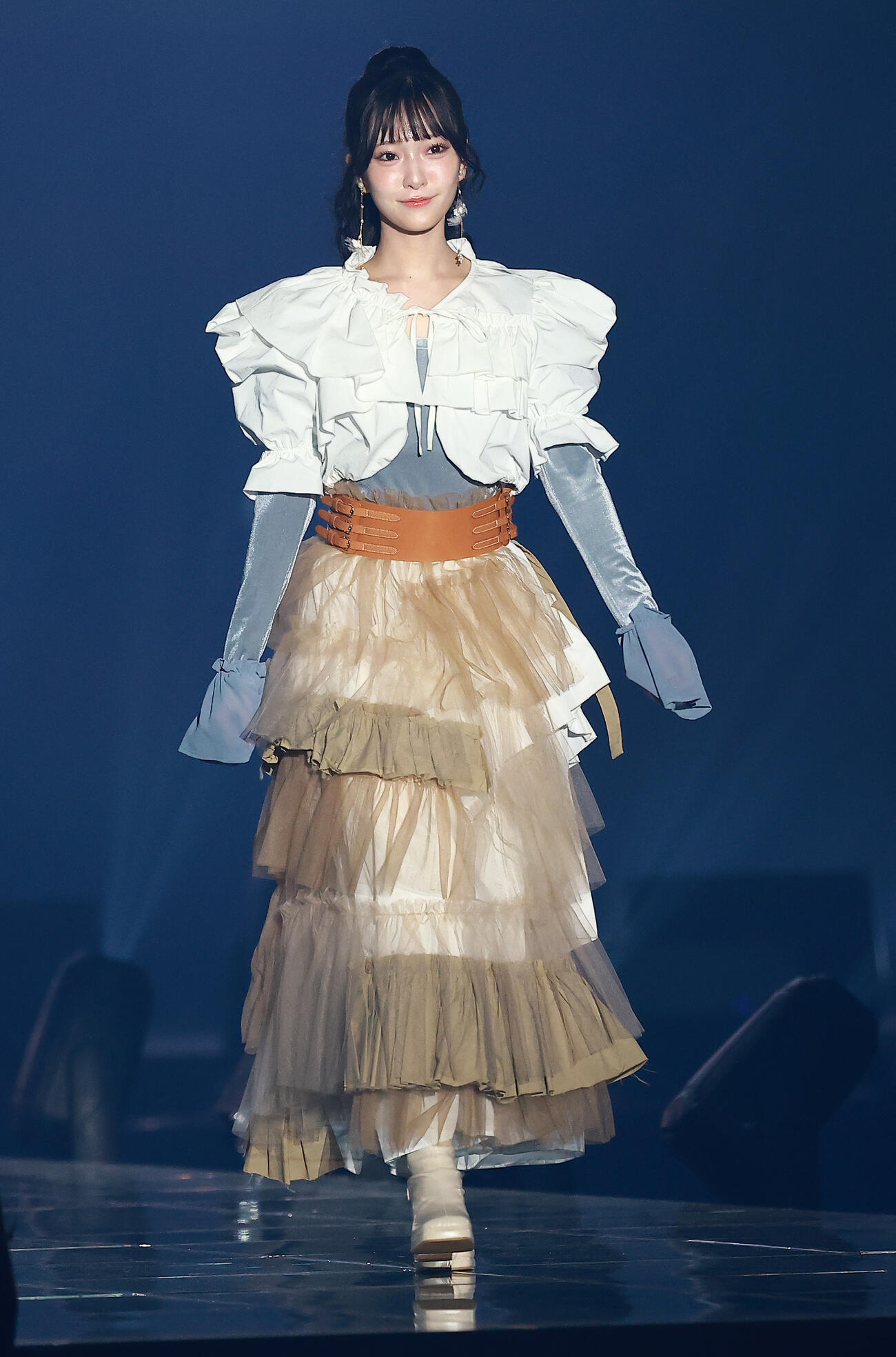 「CREATEs presents IDOL RUNWAY COLLECTION 2026 Supported by TGC」に登場した≒JOYの山田杏佳（撮影・野上伸悟）