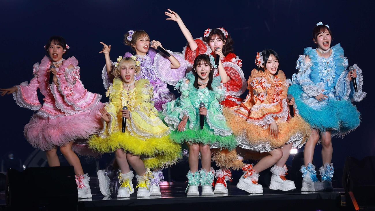 「CREATEs presents IDOL RUNWAY COLLECTION 2026 Supported by TGC」に登場したFRUITS ZIPPER（撮影・野上伸悟）