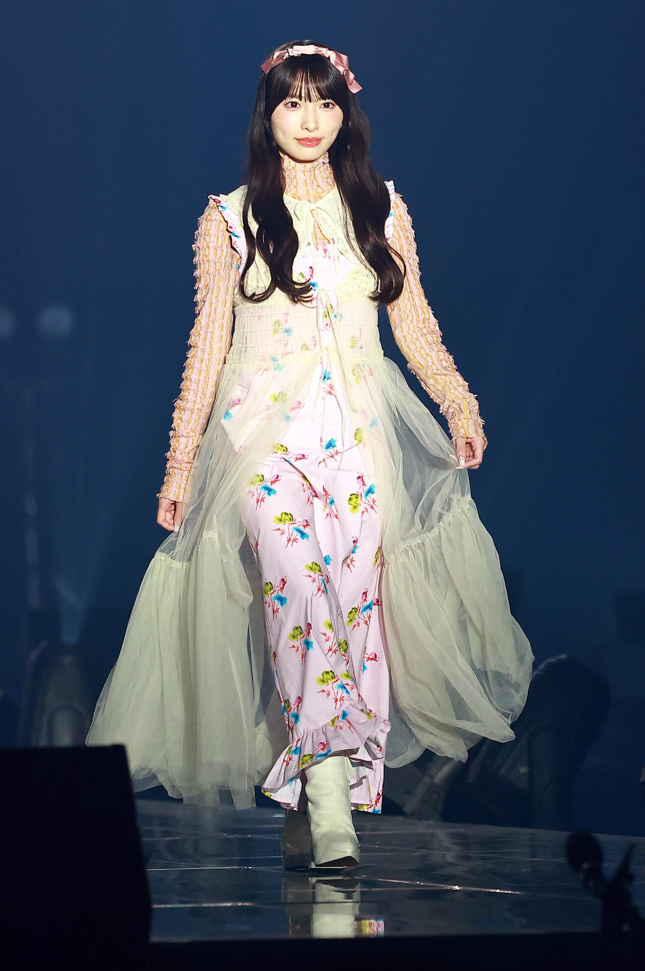 「CREATEs presents IDOL RUNWAY COLLECTION 2026 Supported by TGC」に登場したlog youの久保怜音（撮影・野上伸悟）