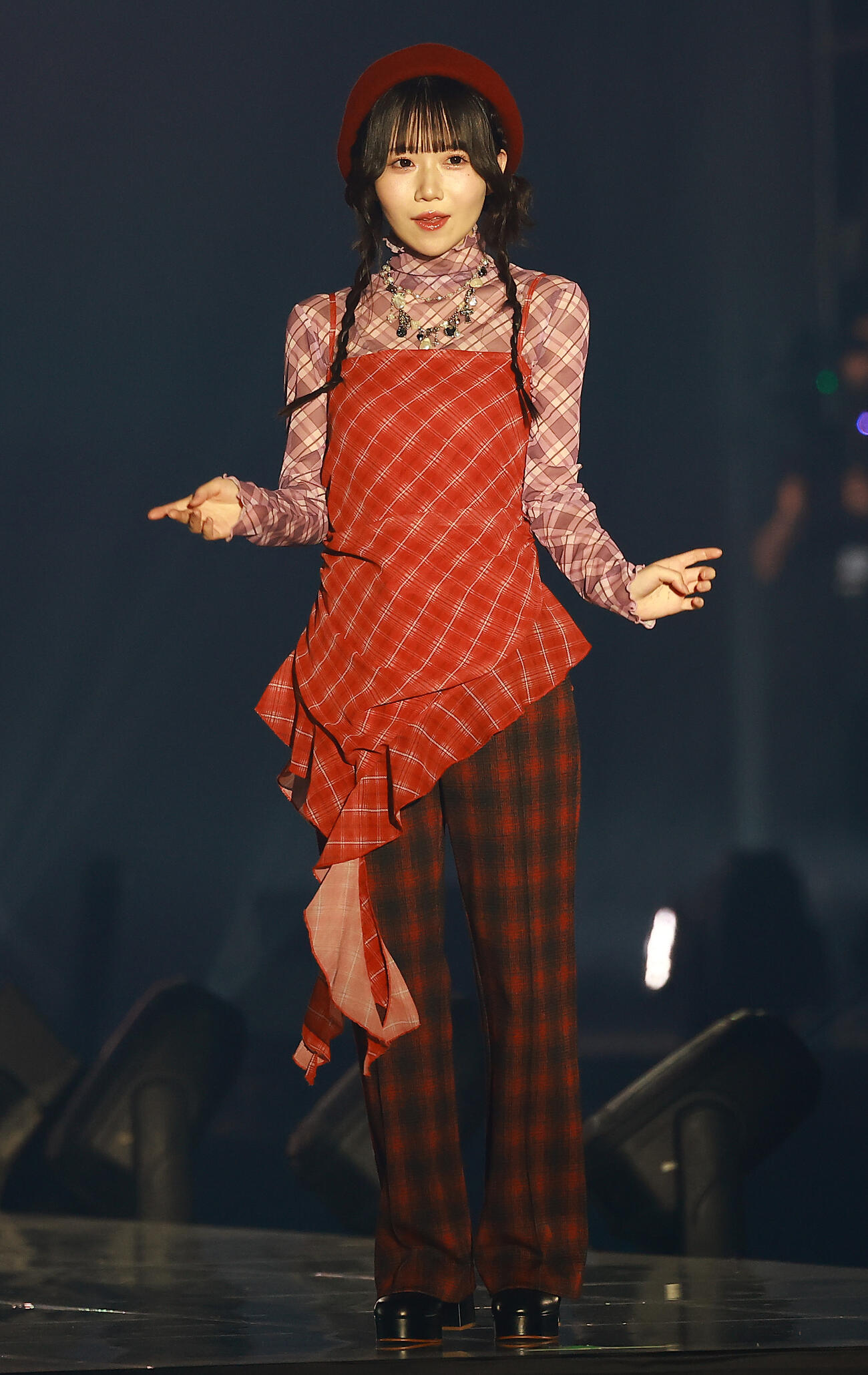 「CREATEs presents IDOL RUNWAY COLLECTION 2026 Supported by TGC」に登場したドラマチックレコードの新居歩美（撮影・野上伸悟）