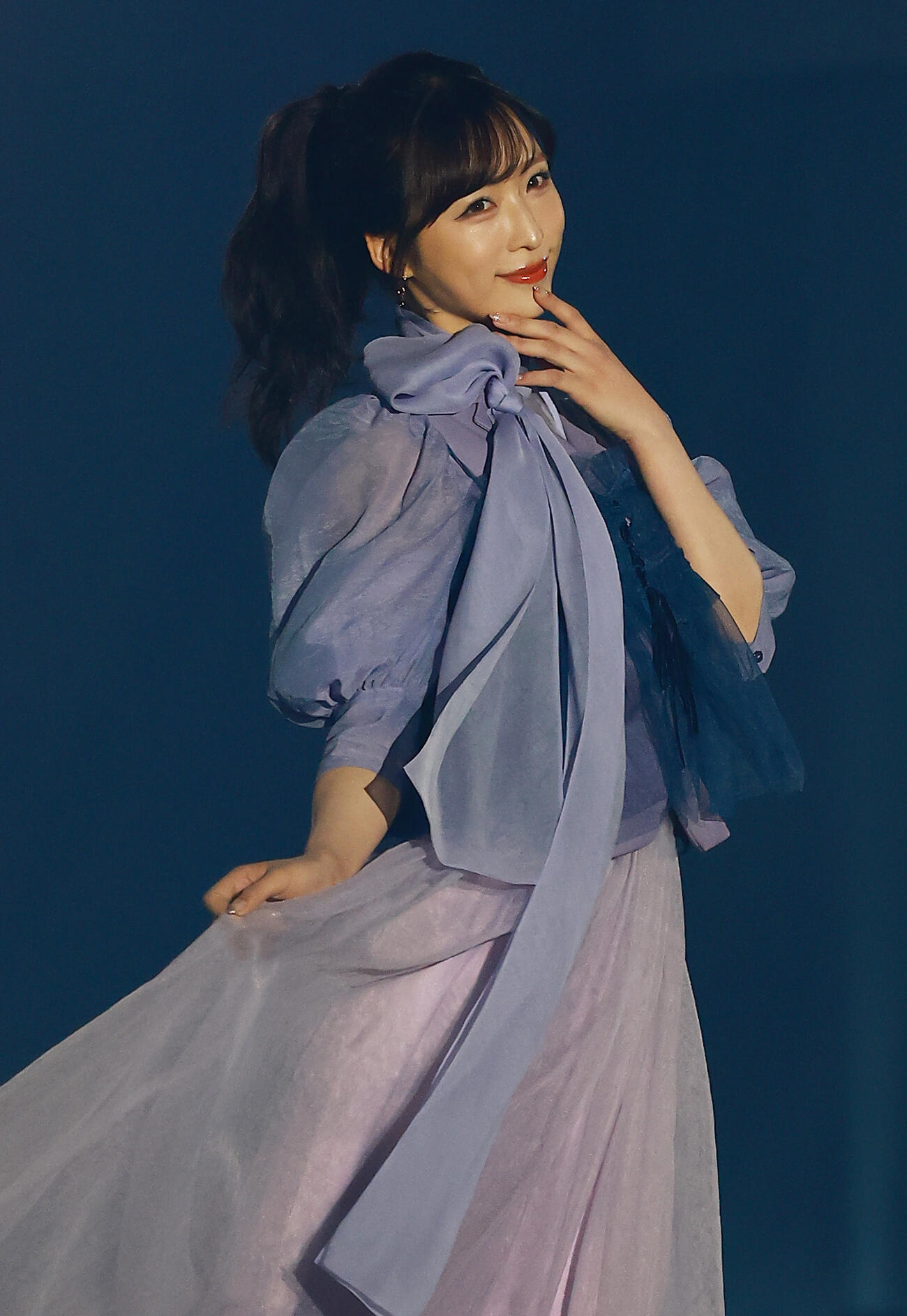 「CREATEs presents IDOL RUNWAY COLLECTION 2026 Supported by TGC」に登場したAKB48の小栗有以（撮影・野上伸悟）
