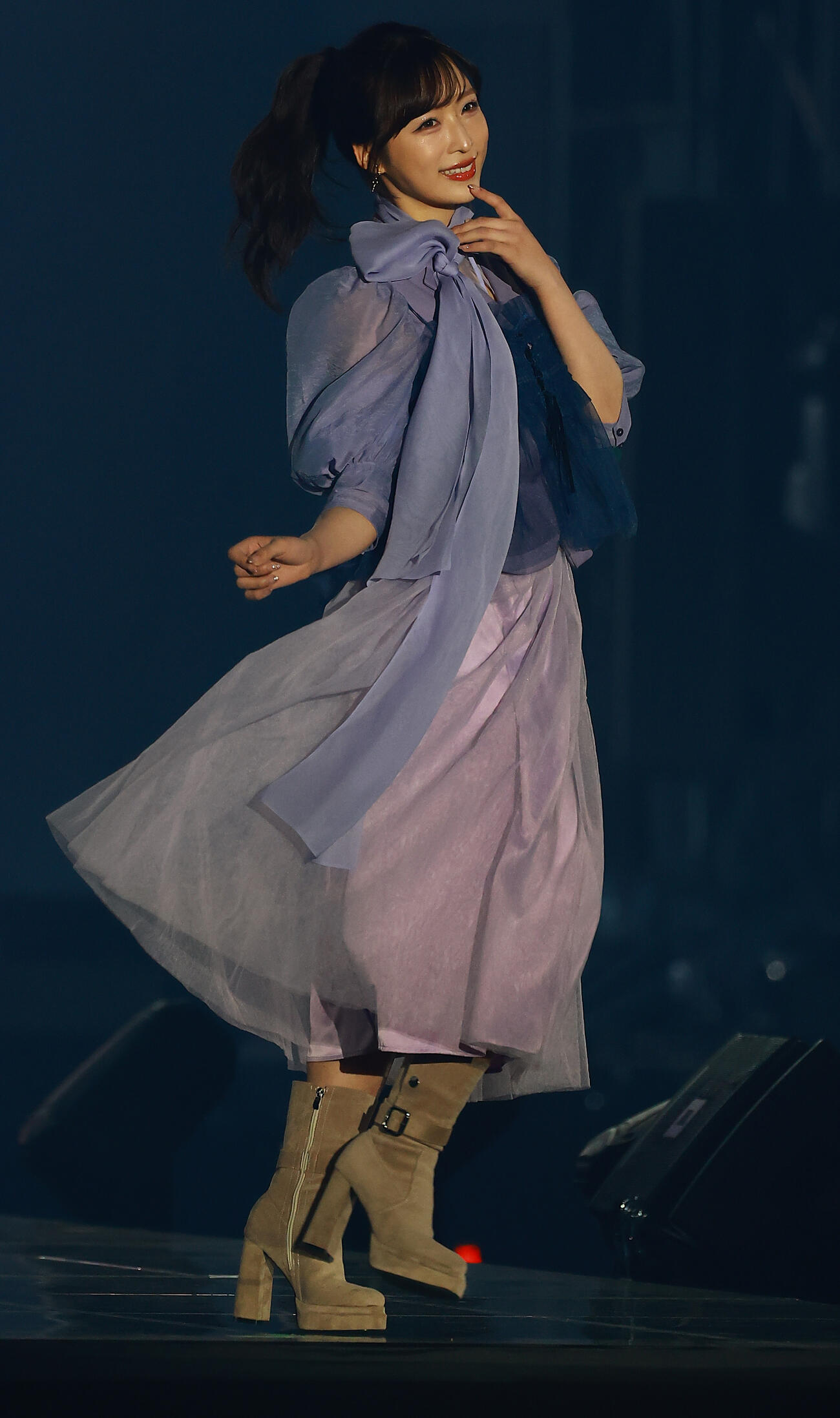 「CREATEs presents IDOL RUNWAY COLLECTION 2026 Supported by TGC」に登場したAKB48の小栗有以（撮影・野上伸悟）