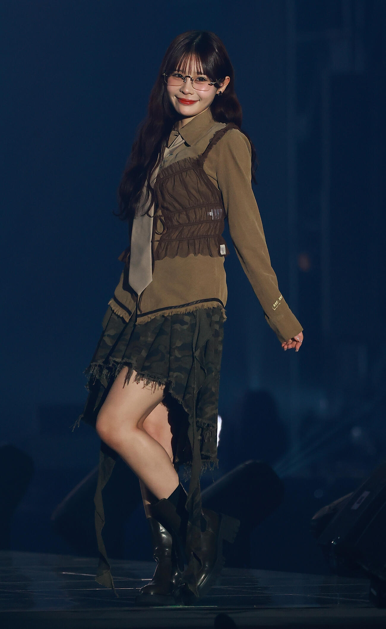 「CREATEs presents IDOL RUNWAY COLLECTION 2026 Supported by TGC」に登場したCANDY TUNEの村川緋杏（撮影・野上伸悟）